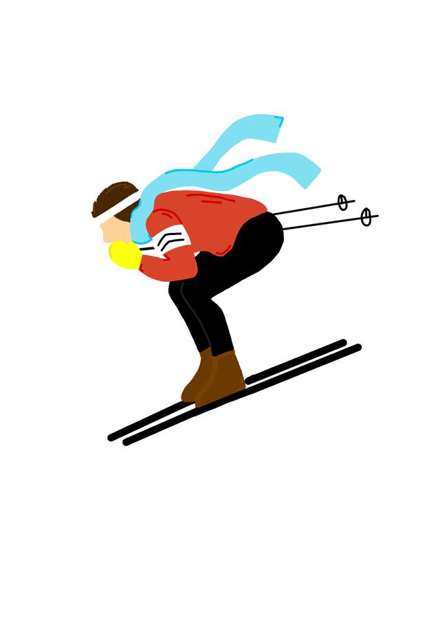Skifahrer bild